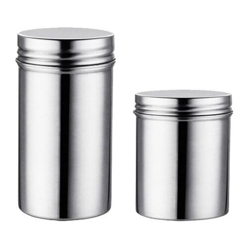 Portable 304 Stainless Steel Sealed Storage Jar Portable Tea Coffee Beans Container travel, outdoor, and camping NJ80711