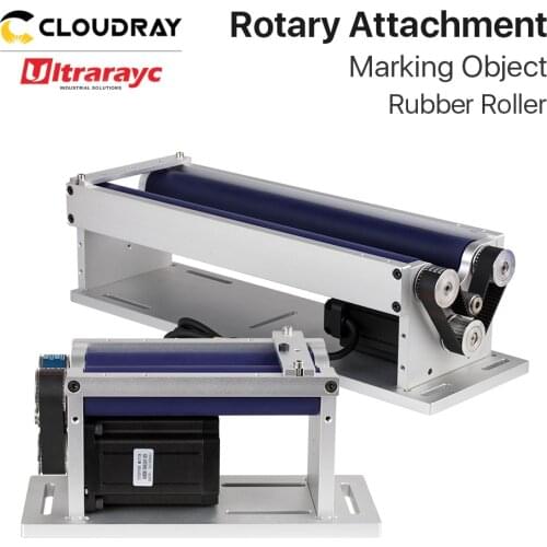 Ultrarayc Rotary Worktable Rotary Attachment 2 Phase Stepper Motor Nema 24+Driver for Laser Marking Cylindrical Objects DIY Part