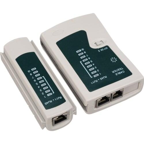 Professional Network Cable Tester RJ45 RJ11 CAT6 LAN Cable Tester Detector Remote Test Networking Tools Without Pliers