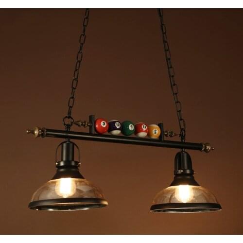 Retro restaurant bar counter clothing store billiards chandelier lamp decoration creative personality nostalgic lights