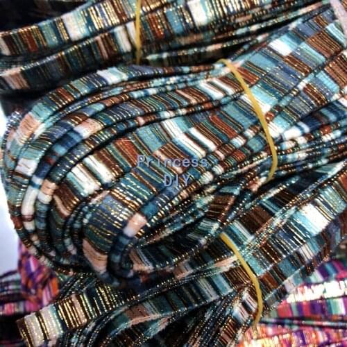 5 M/Lot 10mm Jewelry Making Findings Cord 1cm Dark Blue Ribbon String Bright Silk Multico Rope Bias DIY Bracelet Chocker Craft