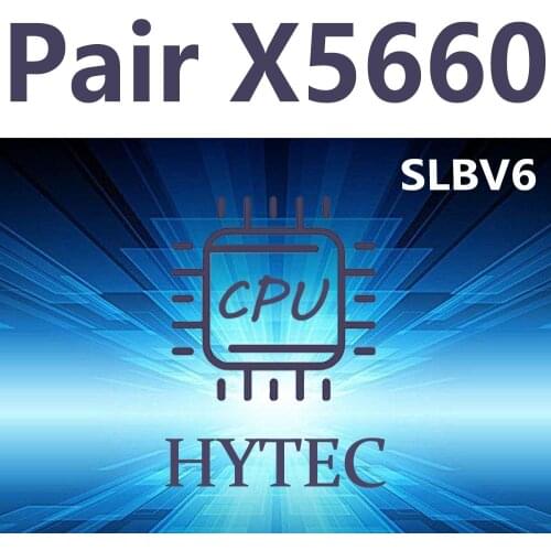 Matching Pair Intel Xeon X5660 SLBV6 2.8GHz 6Core 12Thread 12MB 95W LGA1366 CPU Processor Mac Pro 5,1