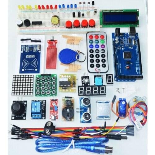 SUQ MEGA2560 R3 starter kit motor servo RFID Ultrasonic Ranging relay LCD for arduino