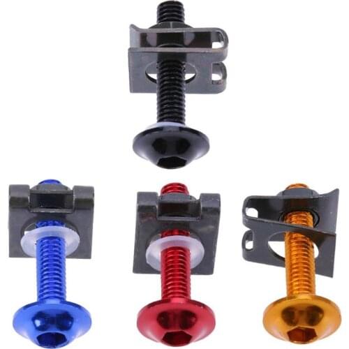 10Pcs Universal 6mm Motorcycle Fairing Bolts Nuts Scooter Spire Speed Fastener Clips Screw Spring Bolts Nut for Kawasaki Moto