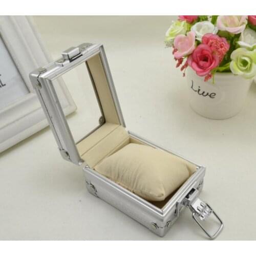 High-end Watch Durable Present Glass Transparent Gift Box Case For Ornament Watch Velvet Design Protect Pocket Watch