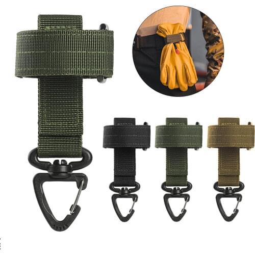Multi-purpose Glove Hook Military Fan Outdoor Tactical Gloves Climbing Rope Storage Buckle Adjust Camping Glove Hanging Buckle