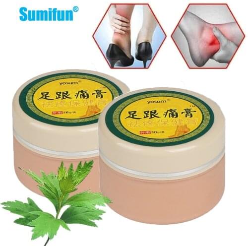 1pcs 50g Foot Heel Pain Cream Rheumatism Arthritis Pain Ointment Foot Sprain Waist Foot Bone spurs Pain Relief Feet Health Care