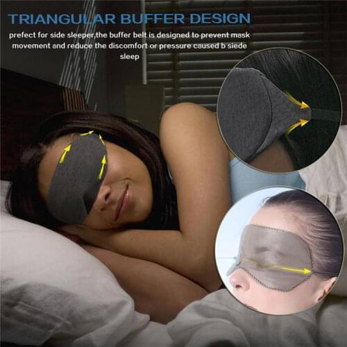 1pc Natural Sleeping Eye Mask Cover Shade Eye Patch Sleep Mask Eyeshade Women Men Soft Portable Blindfold Travel Eyepatch