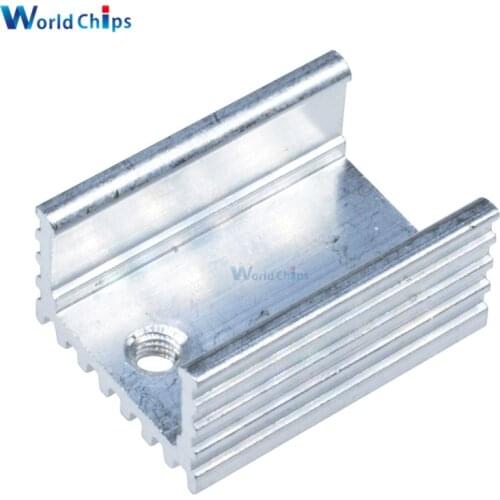 10PCS Heat Sink 21x15x10mm Aluminum Heat Sink TO-220 Transistors DIY