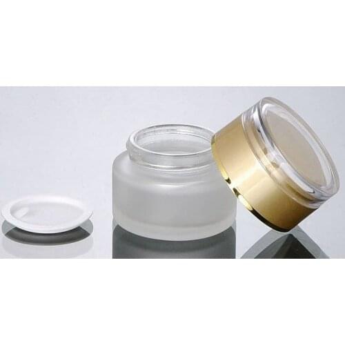 300Pcs 20g/ml Cosmetic Empty Jar Pot Eyeshadow Makeup Face Cream Container ,Glass cream jar