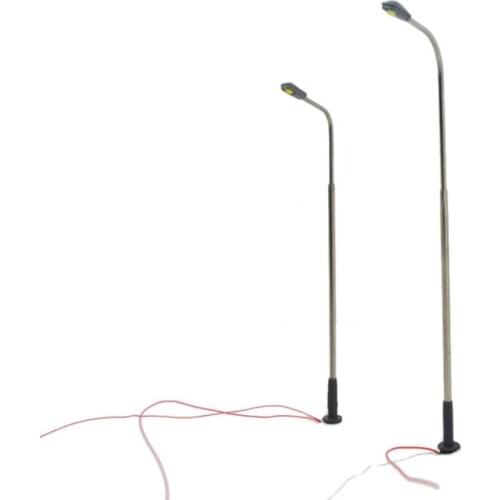 50pcs Illumination Steel Pipe Light Model Scale Architectural Metal Lamp Miniature Led Light Layout Kit For Of Scene Layout