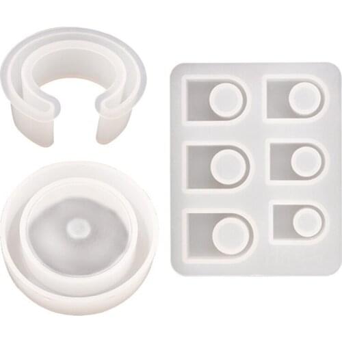 HOT-3Pcs Resin Jewelry Molds,Jewelry Molds for Resin Casting,Resin Silicone Molds Kit with Bracelet Molds,Epoxy Resin