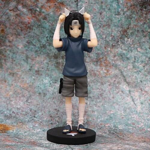 14cm Naruto Anime Figure Action Figures Akatsuki Member Childhood Uchiha Itachi PVC Model Doll Collection Cartoon Kids Toy Gift