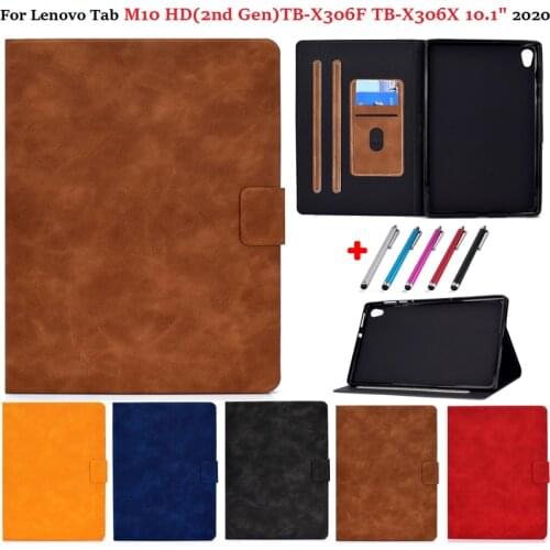 For Lenovo Tab M10 HD (2nd Gen) TB X306X TB X306F X306 10.1 Case Business Coque for Lenovo Tab M10 Hd Gen 2 2nd Tablet Cover Pen