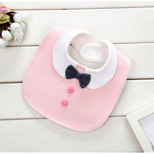 1 piece Lytwtws Baby Tie Kids Bibs Burp Boy Girls Newborn Feeding stuff Cloth Waterproof Toddlers soft Burp apron stuff gift
