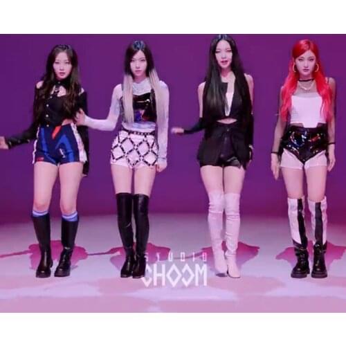 Korean Girls Group Jazz Clothing Female Singer DJ DS Stage Performance Suit Cheerleader Pole Dance Clothes Rave Outfits DWY6115