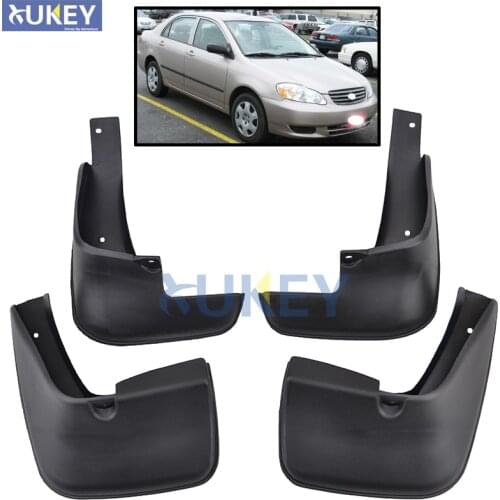Molded Mud Flaps For Toyota Corolla Altis 2002-2008 Sedan Mudflaps Splash Guards Mud Flap Mudguards 2003 2004 2005 2006 2007