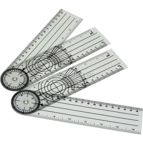 1pcs Userful Multi-Ruler 360 Degree Goniometer Angle Medical Spinal Ruler CM/INCH