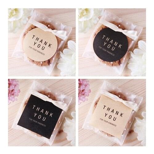 Wholesale 800pcs/lot classic thank you gift seal stickers,bakery gfit cookie packaging cello bag label GS-142