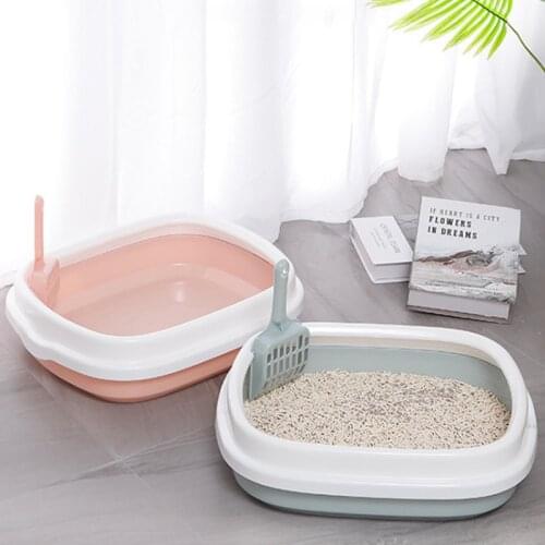 NEW Pet Toilet Bedpan Excrement Training Sand Litter Box 1 Set Anti-Splash Dog Toilet Cat Dog Tray with Scoop Cat Litter Box