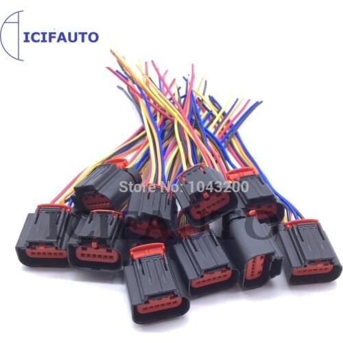 10 x Mass Air Flow Meter Sensor Plug For Ford Land Rover Fiat Volvo Citroen Peugeot 6C1112B579AA 30777415 1920-KQ 9658127480