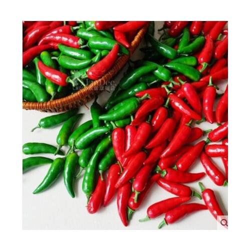 10pcs/set Lifelike Set Artificial Fruit Table DIY Decoration Plastic Fake Kitchen Chili cherry strawberry Simulation Craft Food