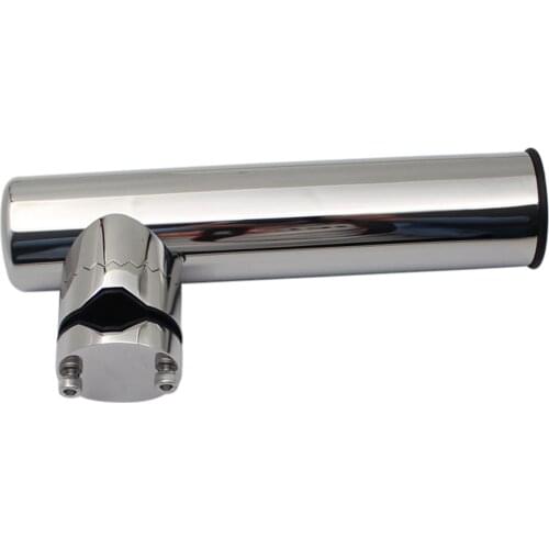 Marine Fishing Rod Insertion Tube Rack, Stainless Steel Fishing Rod Holder Rack Support For Rail 19-25mm Boat Sweetie