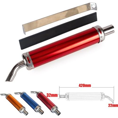 Universal Exhaust Muffler Silencer Pipe for motor 50-125cc motor Modified parts