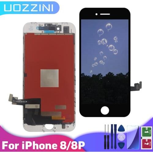 AAA+++LCD Display For iPhone 8 8 Plus Touch Screen Replacement For iPhone 8 8 Plus No Dead Pixel+Tempered Glass+Tools+TPU