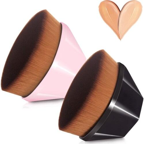 1 PCS Flawless Foundation Makeup Brush,Hexagon Face Brush,Petal-Shaped Makeup Brush for Blending Liquid, with Protective Case