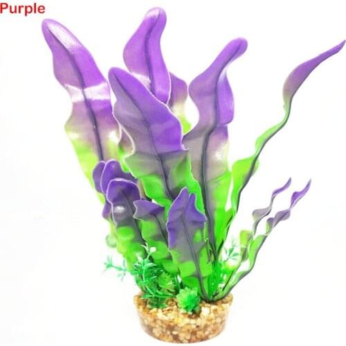 Large Artificial Kelp Resin Aquarium Plastic Grass Decoration Simulated Ornament Decor Landscaping for Fish Tank Aquarium