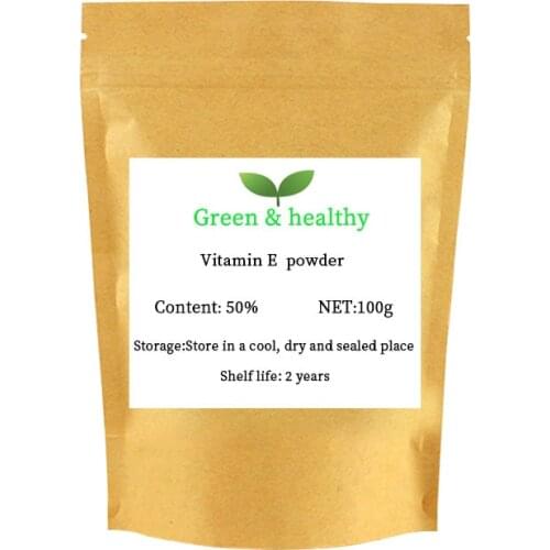 100g-1000g Cosmetic grade 50% Natural Tocopherol Powder/ Vitamin E Powder antioxidant