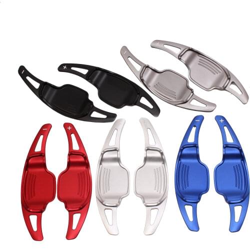 For Chevrolet Camaro 2012 2013 2014 2015 Aluminum Car Steering Wheel Shift Paddle Shifter Extension Alloy Sticker Decoration 2pc