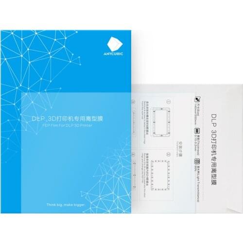 2pcs DLP FEP Film for ANYCUBIC Photon Resin 140x200mm SLA/LCD Fep Sheets 0.15-0.2mm Filaments Light-Cure 3D printers parts