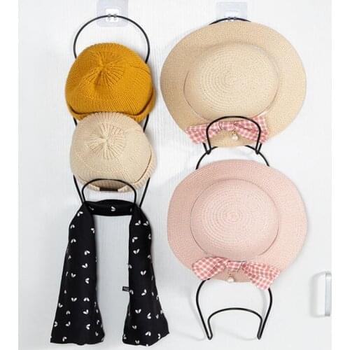 2021 Newest Multi-layer Wall-mounted Dormitory Wardrobe Doors Hanging Hats Hooks Creative Bag Racks