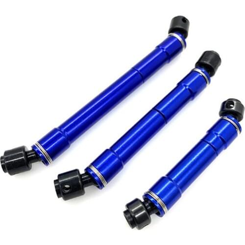 3pcs/set Hard Steel CVD Drive Shafts Front Middle Rear Metal Transmission Drive Shaft for 1/10 TRAXXAS TRX6 G63 RC Car Parts