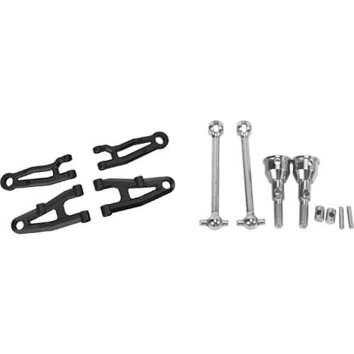 4Pcs Front Upper and Lower Arm with 2Pcs Front CVD Drive Shaft for SG 1603 SG 1604 SG1603 SG1604 1/16 RC Car