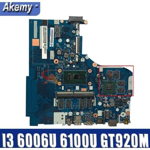 Akemy For Lenovo 310-15ISK 510-15ISK Notebook Motherboard NM-A751 CPU I3 6006U 6100U GPU GT920M 940M Tested 100