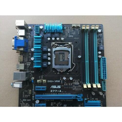 Used,ASUS Z77-A Desktop Motherboard Z77 Socket LGA 1155 i3 i5 i7 DDR3 32G ATX UEFI BIOS motherboard