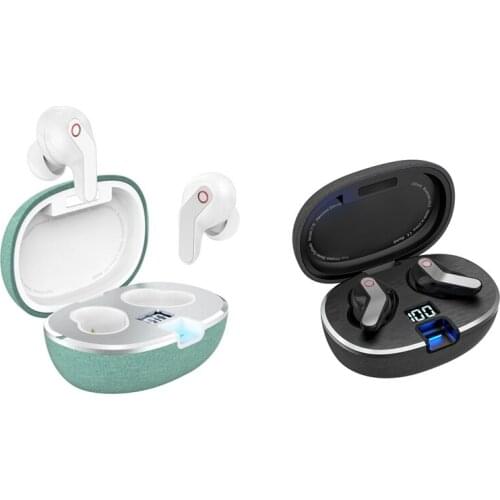Top Deals Wireless Bluetooth 5.0 Headset with Charging Display Box Waterproof In-Ear Headset with Built-in Microphone
