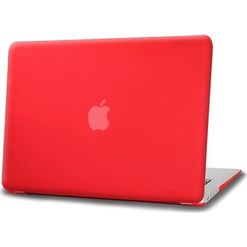 Case For Apple Macbook Air 11/13/ MacBook Pro 13/15/16 /Macbook White A1342 /Macbook 12" Matte Red Laptop Protective Shell Cover