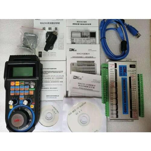 Mach3 CNC Control controller Card 3/4 axis XHC MK4 USB Port controller with mpg electria handle