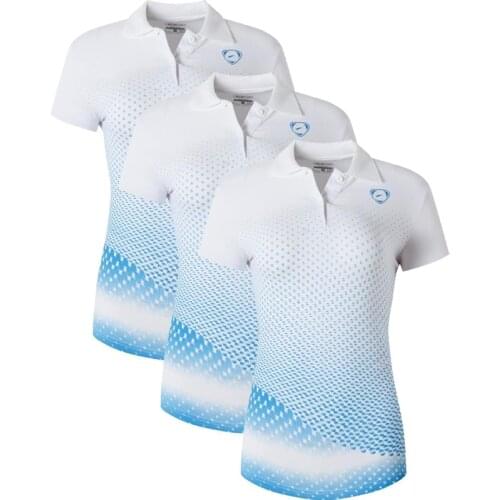 Jeansian 3 Pack Womens Casual Designer Short Sleeve T-Shirt Tee Shirts Tshirt Golf Tennis Badminton SWT251 Pack