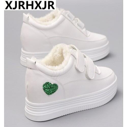 Autumn Shoes Woman Hidden Heel Sneakers 8cm Women Walking Platform Ladies Vulcanized Shoes Comfort Winter Womens Footwear 40