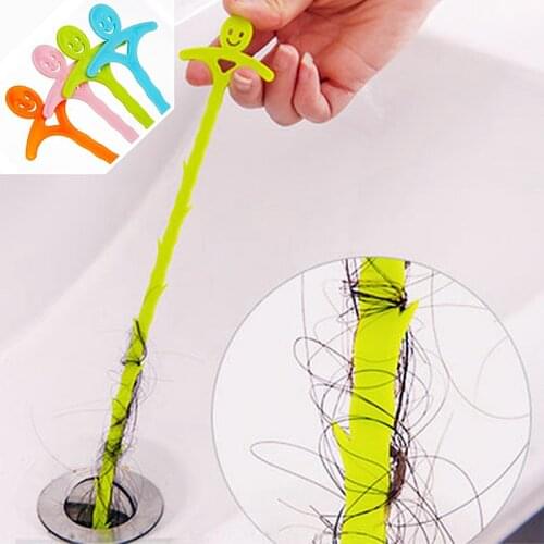 Sink Cleaning Hook Bathroom Floor Drain Sewer Dredge Device Hair Cleaning Brush Hair Stoppers Catchers Kitchen Tool