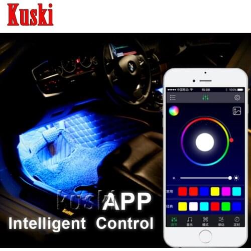 Car Interior Atmosphere Lamp For APP Control For Audi A3 A4 B6 B8 B7 B5 A6 C5 C6 Q5 A5 Q7 TT A1 S3 S4 S5 S6 S8 Accessories