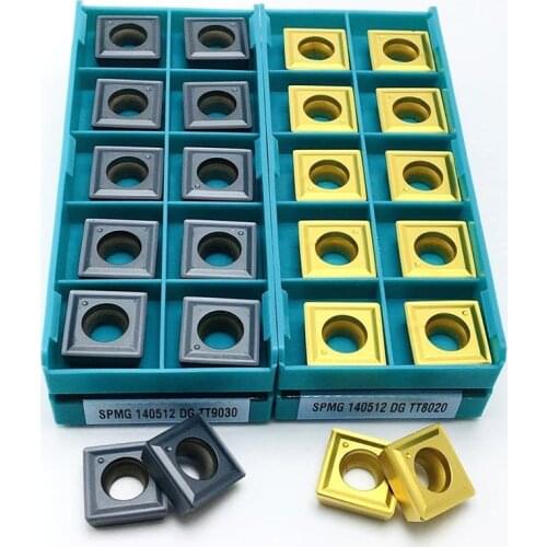 10 pieces of carbide blades SPMG060204 SPMG07T308 SPMG050204 SPMG090408 SPMG110408 SPMG140512 DG TT9030 TT8020