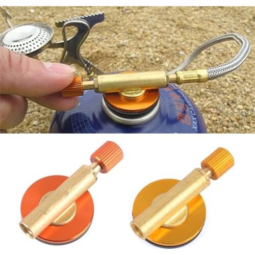 Outdoor Stove Safe Switch Charging Valves Adapter Metal Portable Fire Adjuster Camping Accessories For Gas Stoves Cylinder Tank