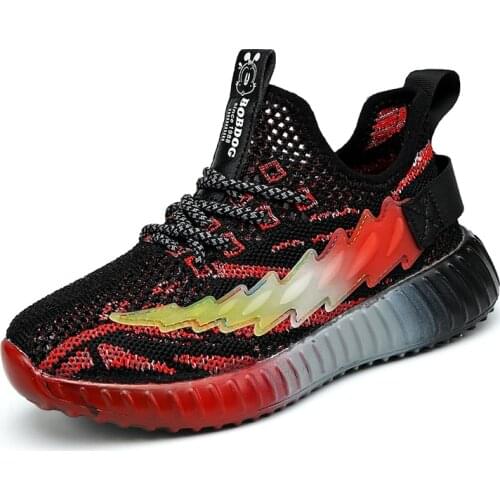 2021 New Summer Kids Sports Shoes For Girls Sneakers Students Shiny Mesh Breathable Children light running Shoes Girls Sneakers