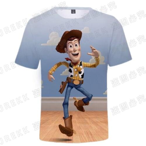 2021 New Summer Short Sleeve Toy Story 4 T Shirt Men Women Children 3D Print Fashion Streetwear Boy Girl Kids Cool Tops Tee
